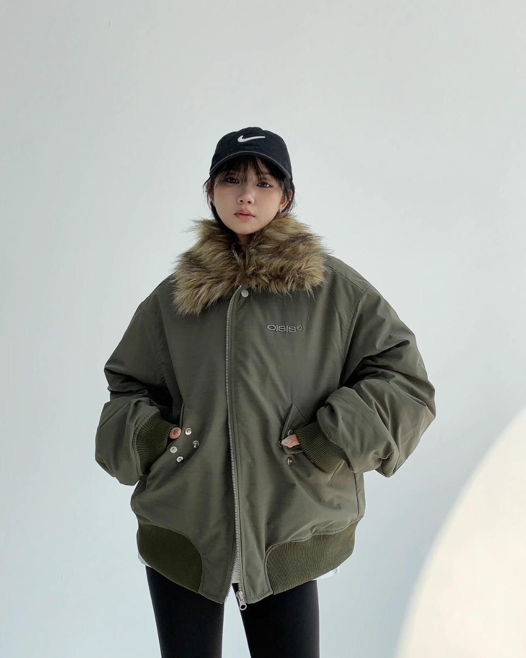 Military jacket with fur hood discount