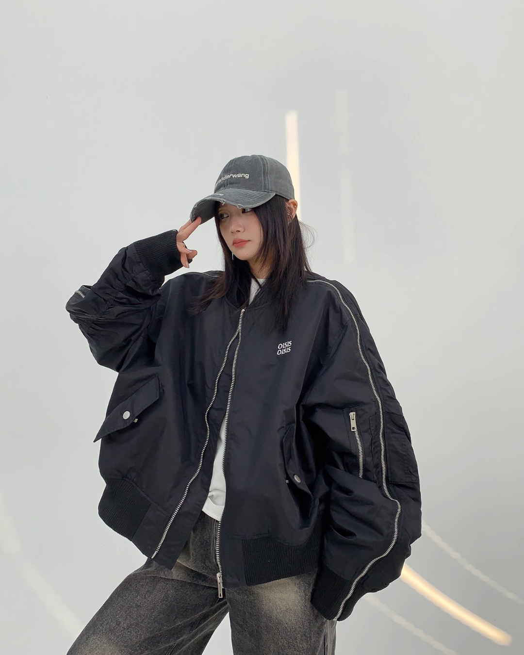 Zip Side Line MA-1 Blouson YLS0823