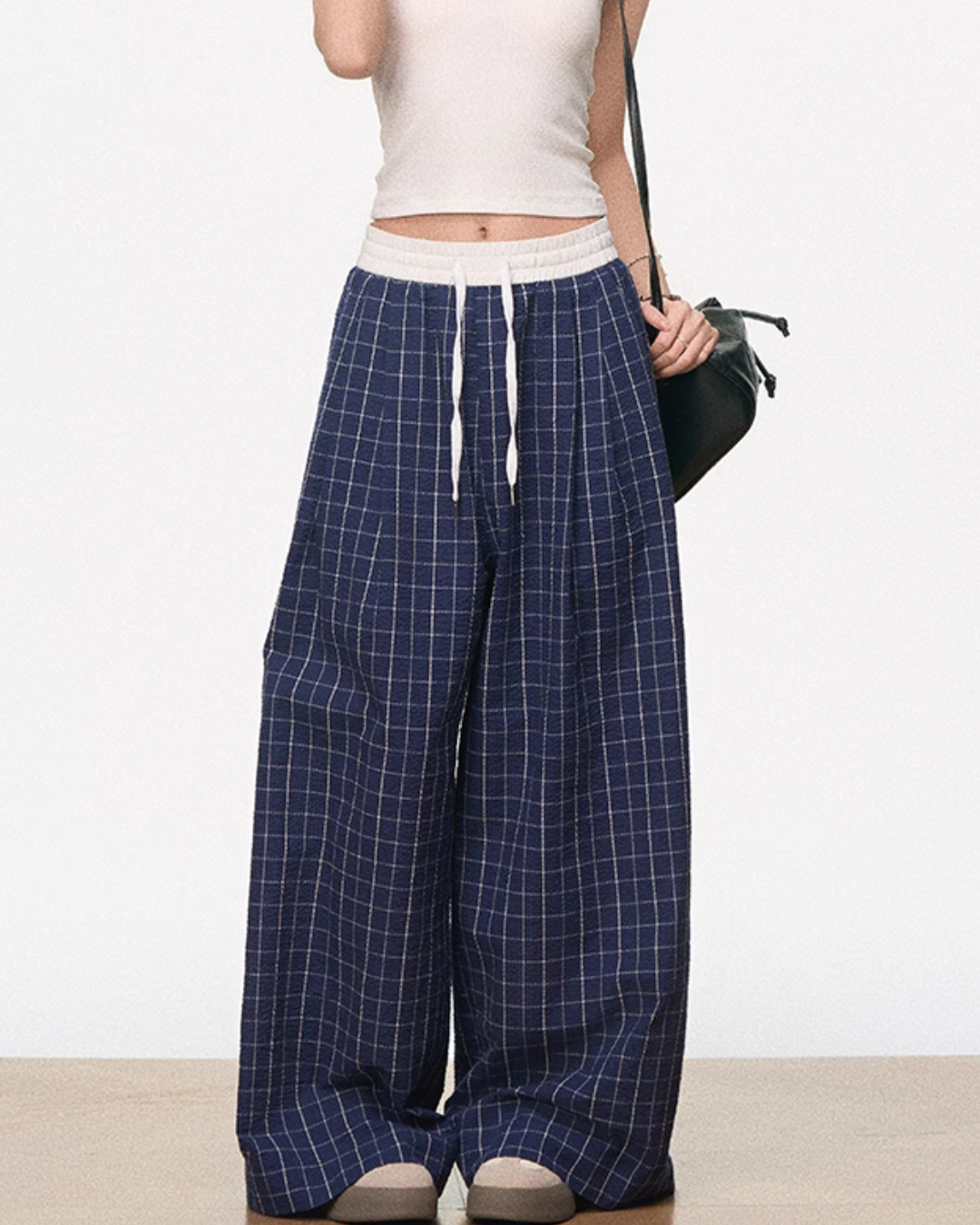 Vintage Plaid Casual Pants WEO0040