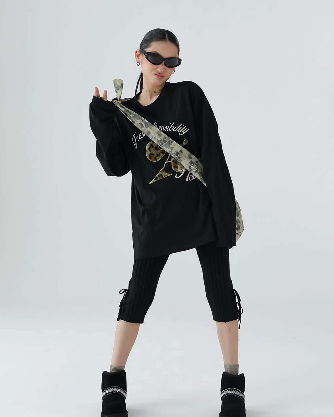 Vintage Leopard Long Sleeve T-Shirt ACS0154