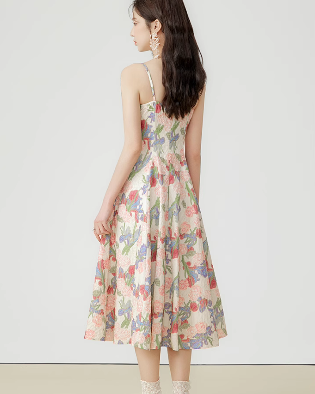 Flower Flare Cami Dress LSN0003