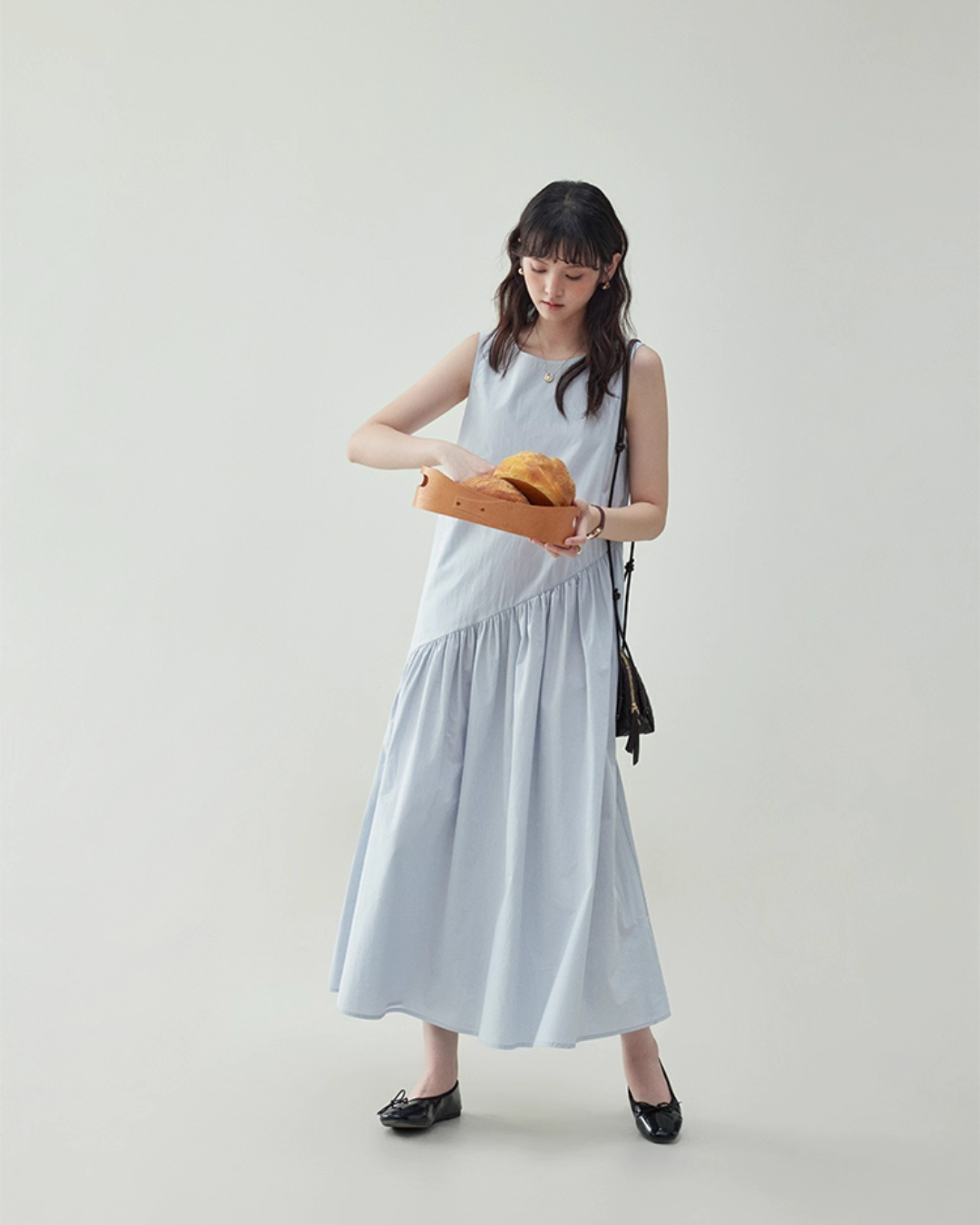 Asymmetrical Sleeveless Dress AMU0024