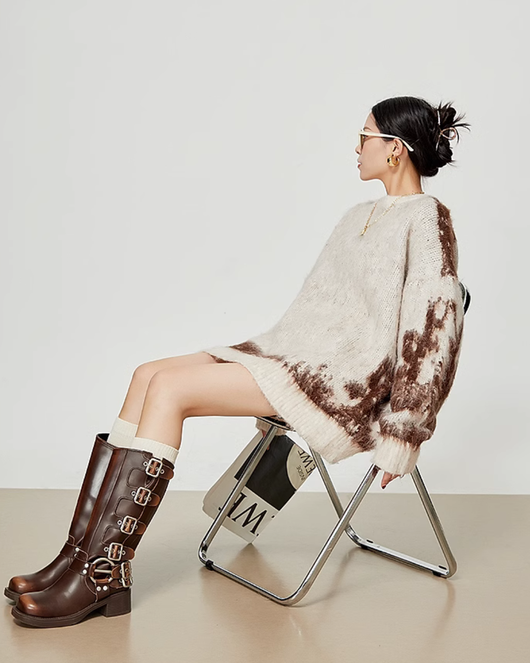 Feather Long Sleeved Knit LLA0357