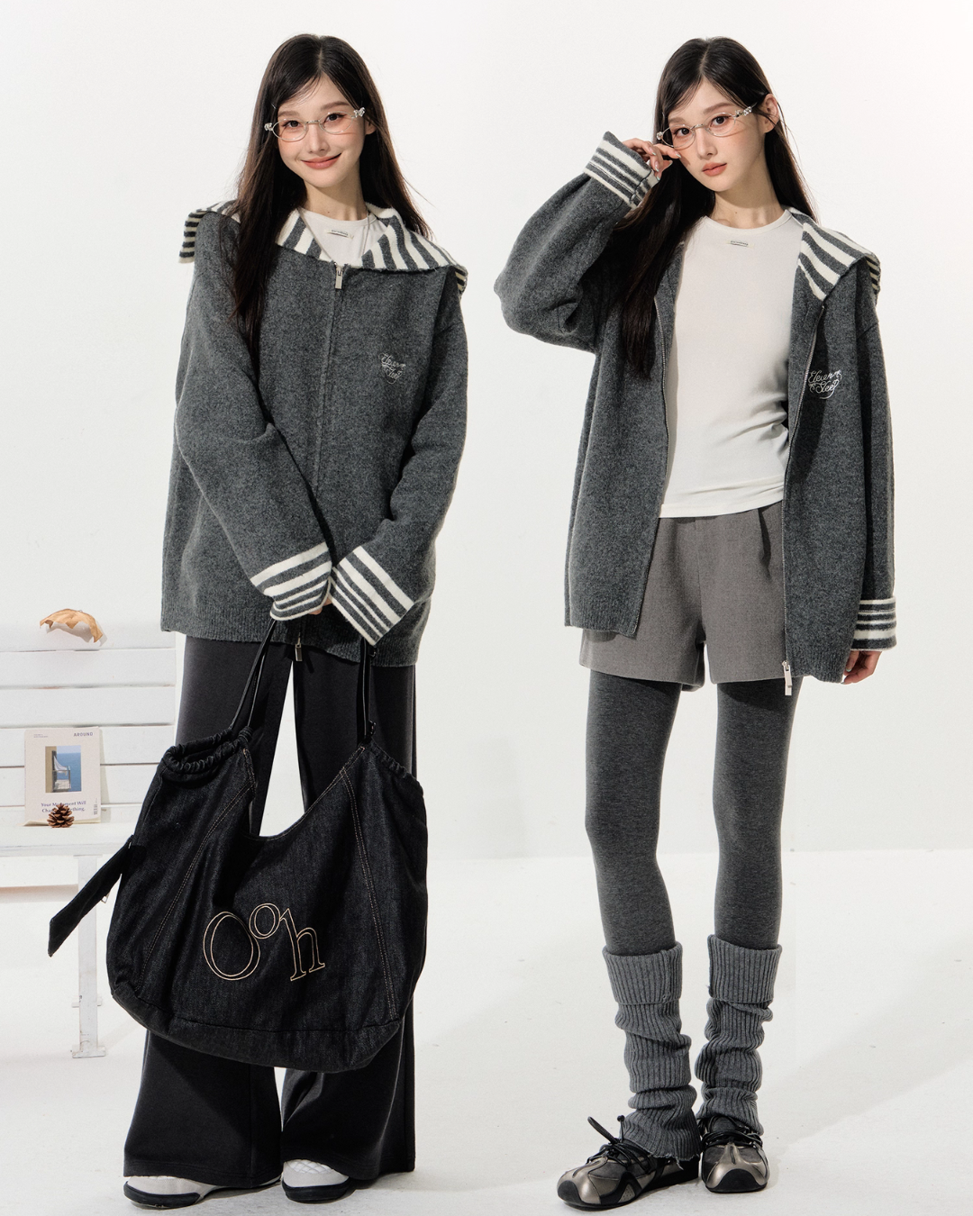 Border Collar Jacket / Wide Pants / Half Pants ELS0004