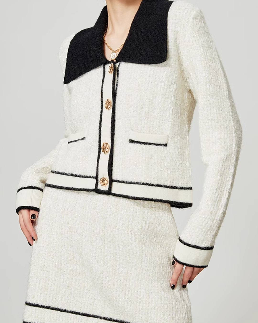 French Chic Tweed Jacket / Skirt LLA0384