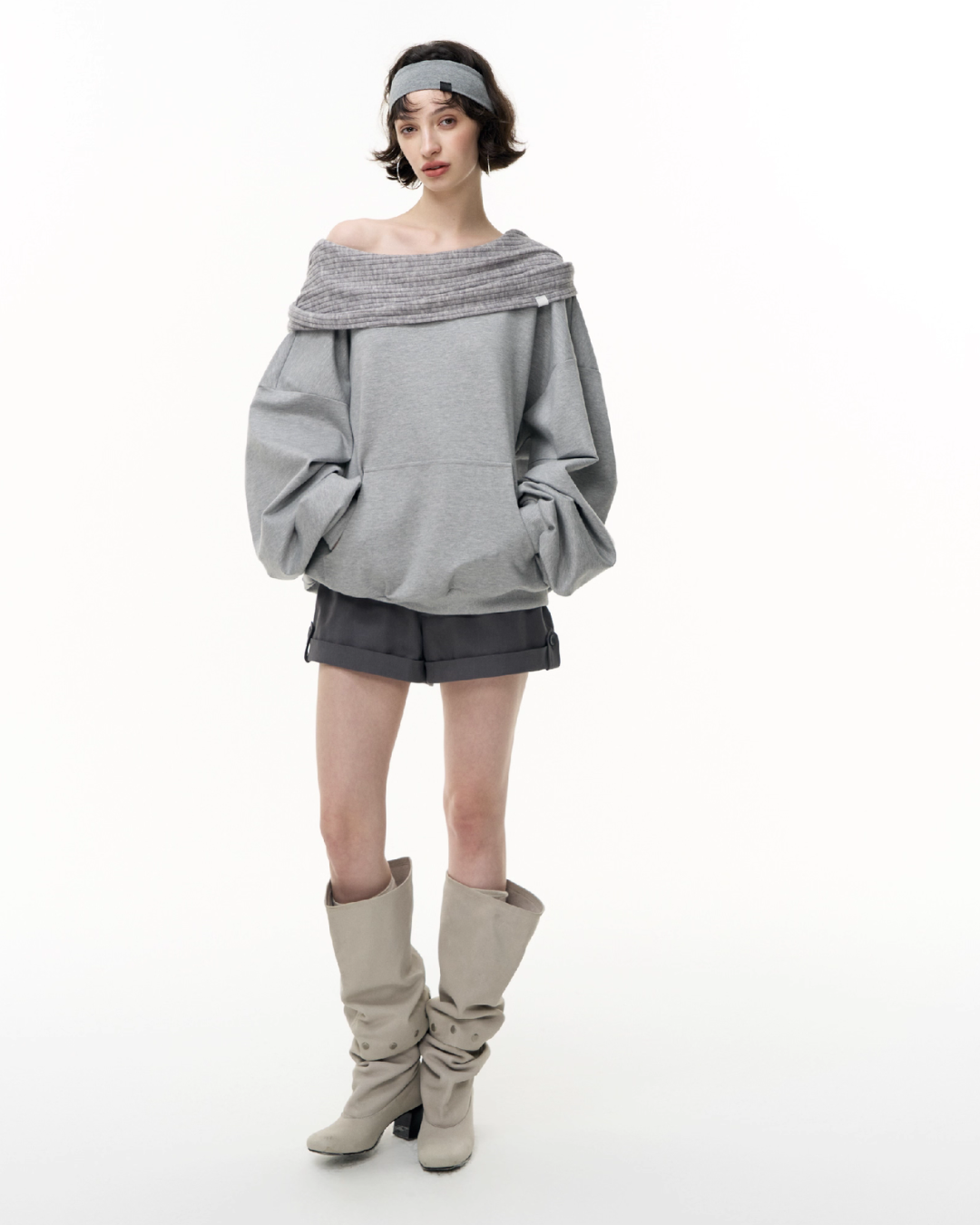 Off Shoulder Massive Sleeve Top SHE0007