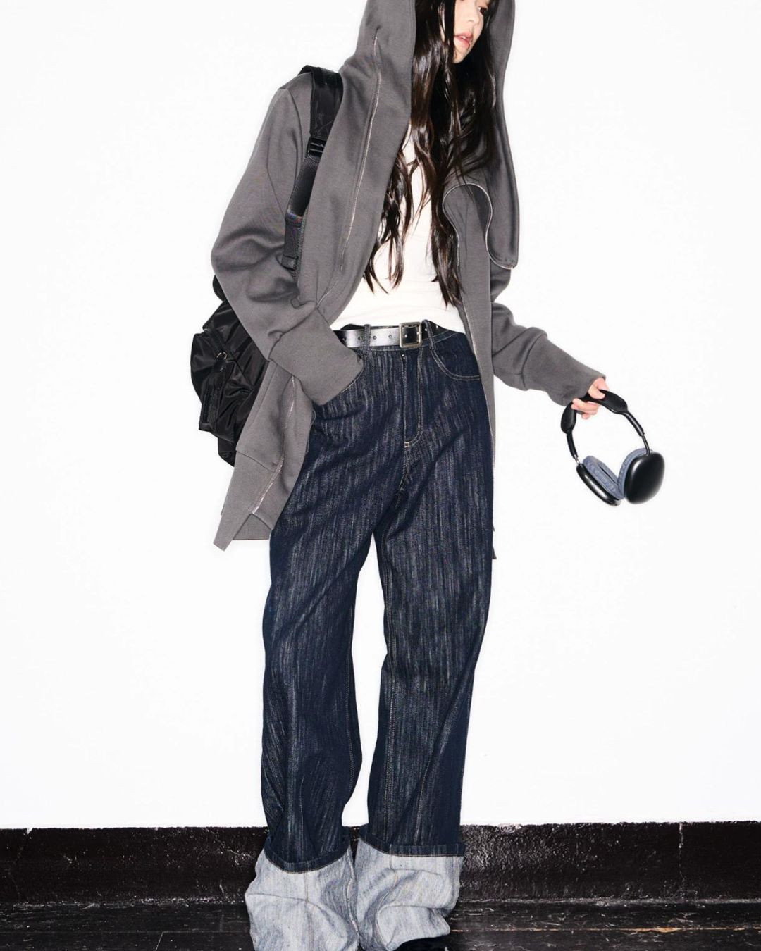 Wash Wide Denim Pants TKC0016