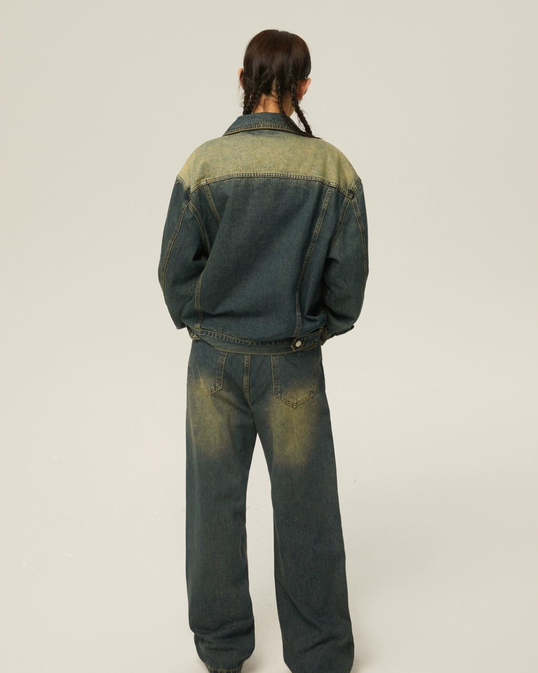Vintage Denim Jacket & Denim Pants EZK0024