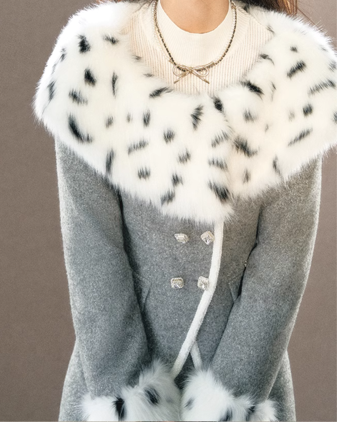Volume Fur Jacket / Mini Skirt UNP0007