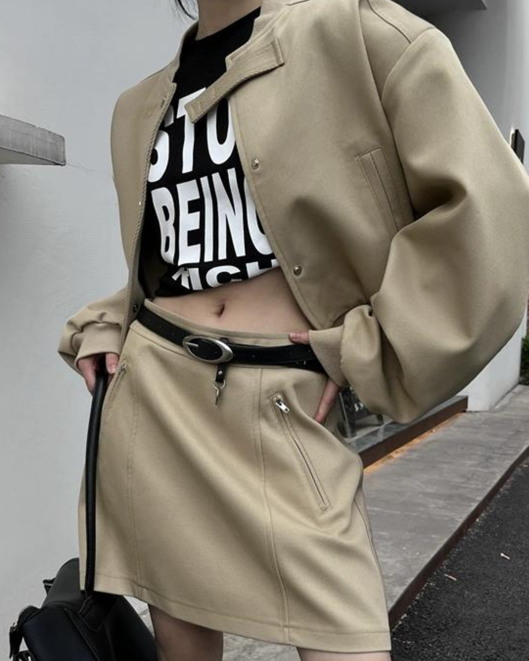Maillard Sports Cropped Jacket&Trapezium Skirt VCY0010
