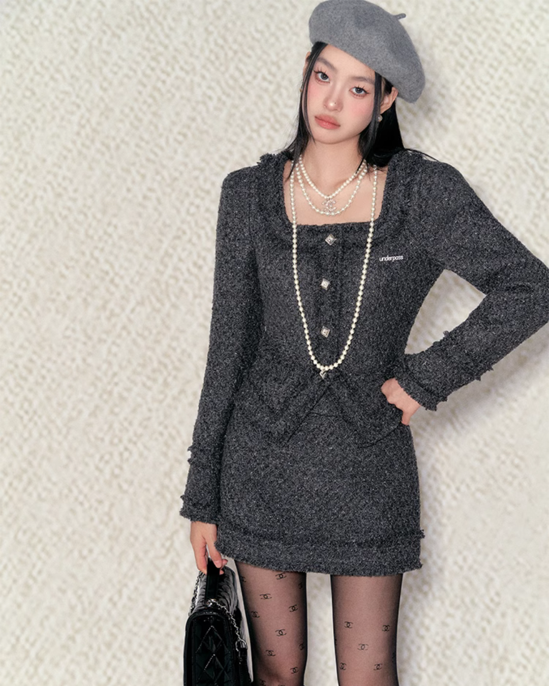 Antique Square Jacket & Mini Skirt UNP0006