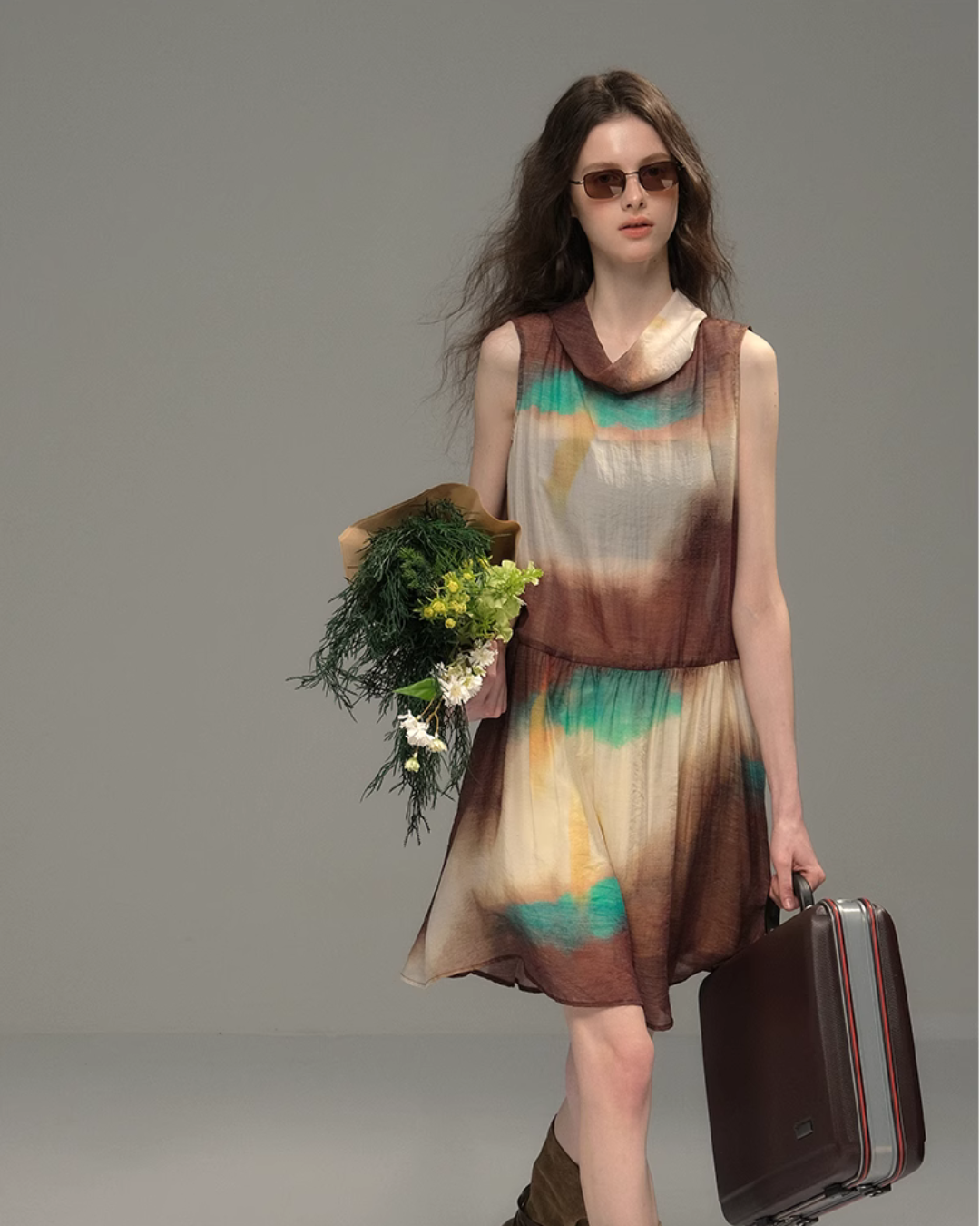 Tie-Dye Sleeveless Dress USY0007