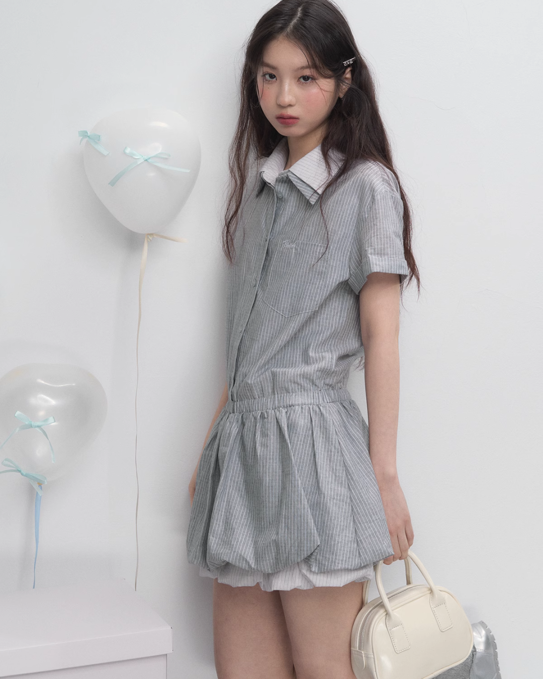 Balloon Shirt Dress YPH0001