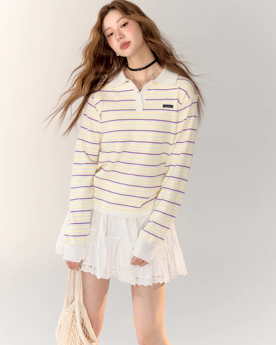 Polo Casual Long Sleeve Tops ASG0025