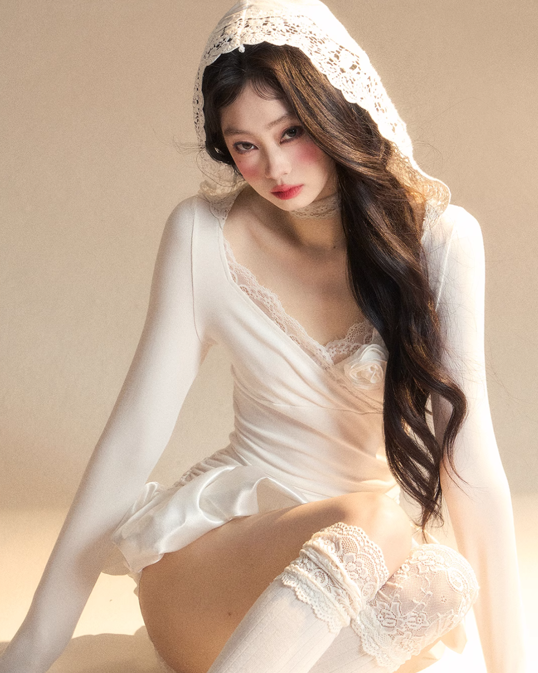 Race Hood Rose Mini Dress LAS0024