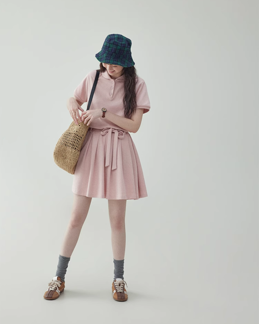 Polo Collar Mini Dress AMU0018