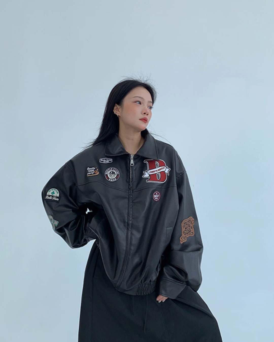 American Retro PU Leather Jacket YLS0895