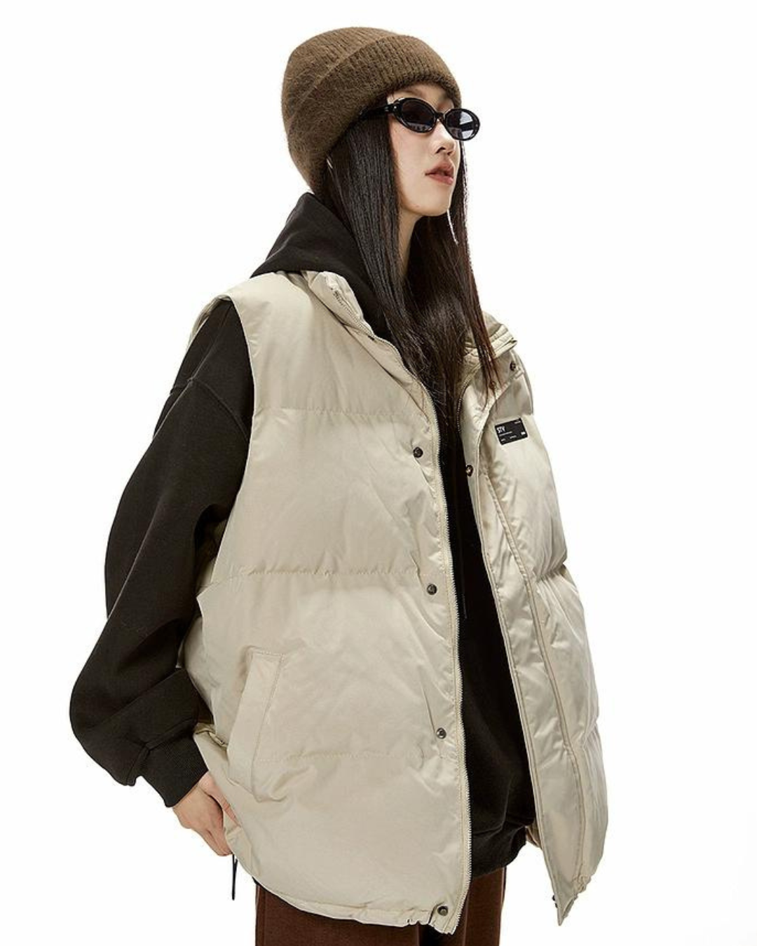 Back Logo Down Vest ICM0009