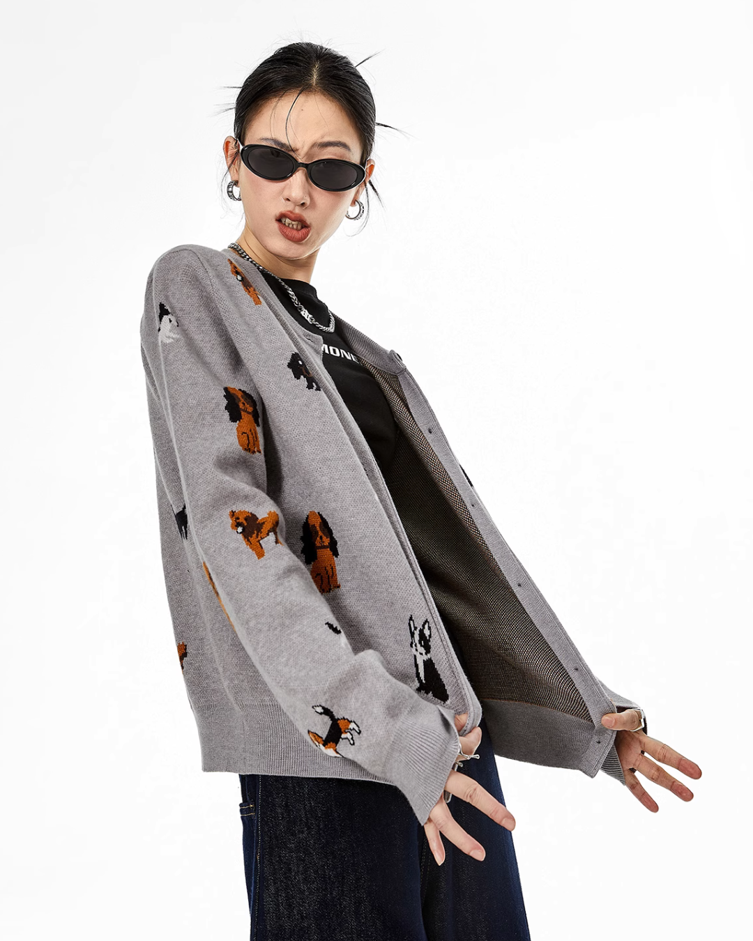 Dog Short Knit Cardigan ICM0062