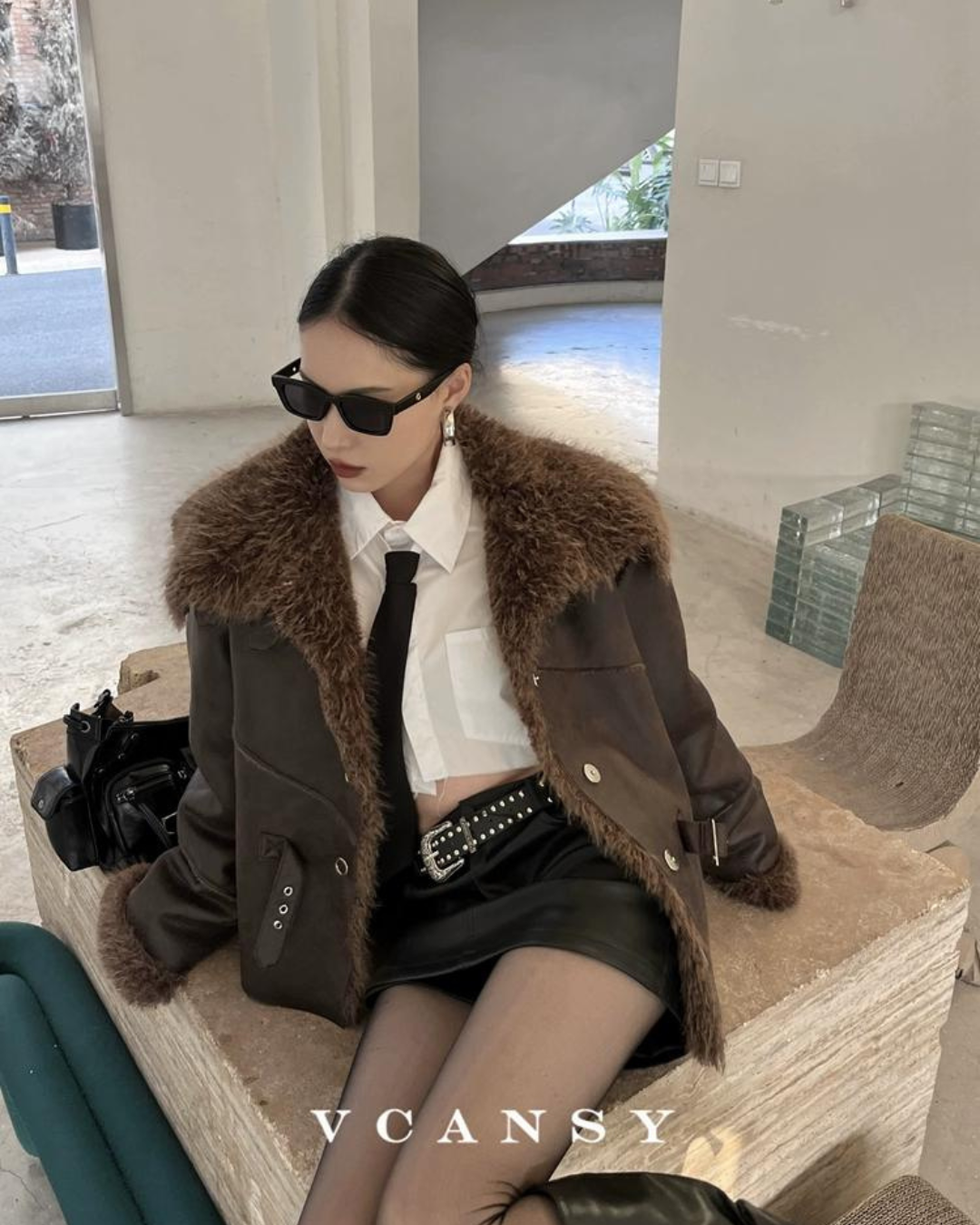 Vintage Mouton Jacket VCY0038