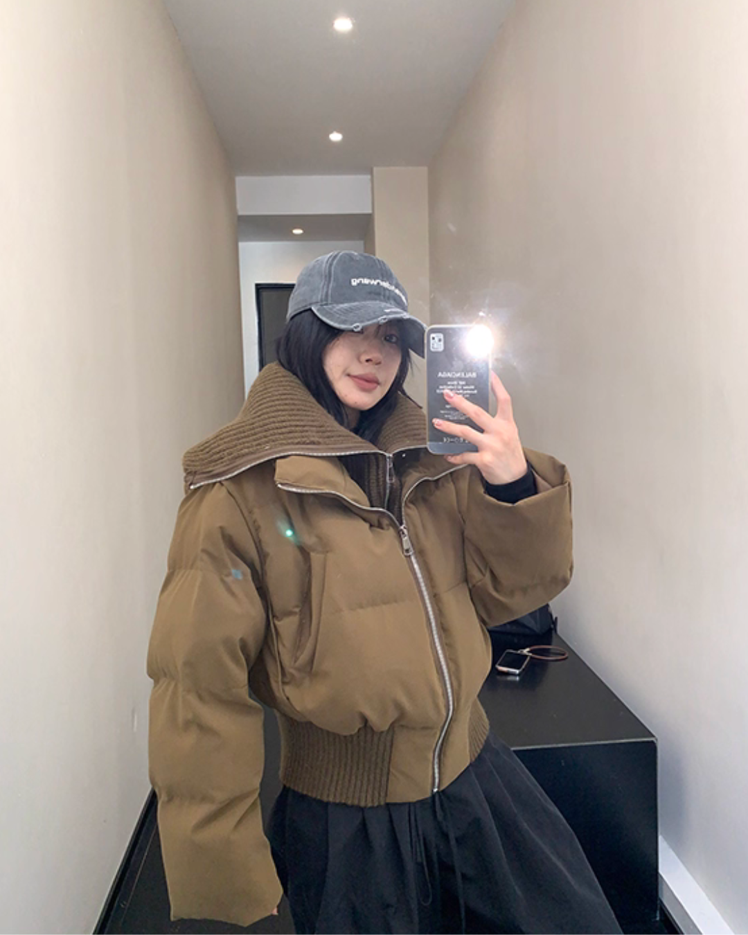 Boa Collar Down Jacket YLS0986