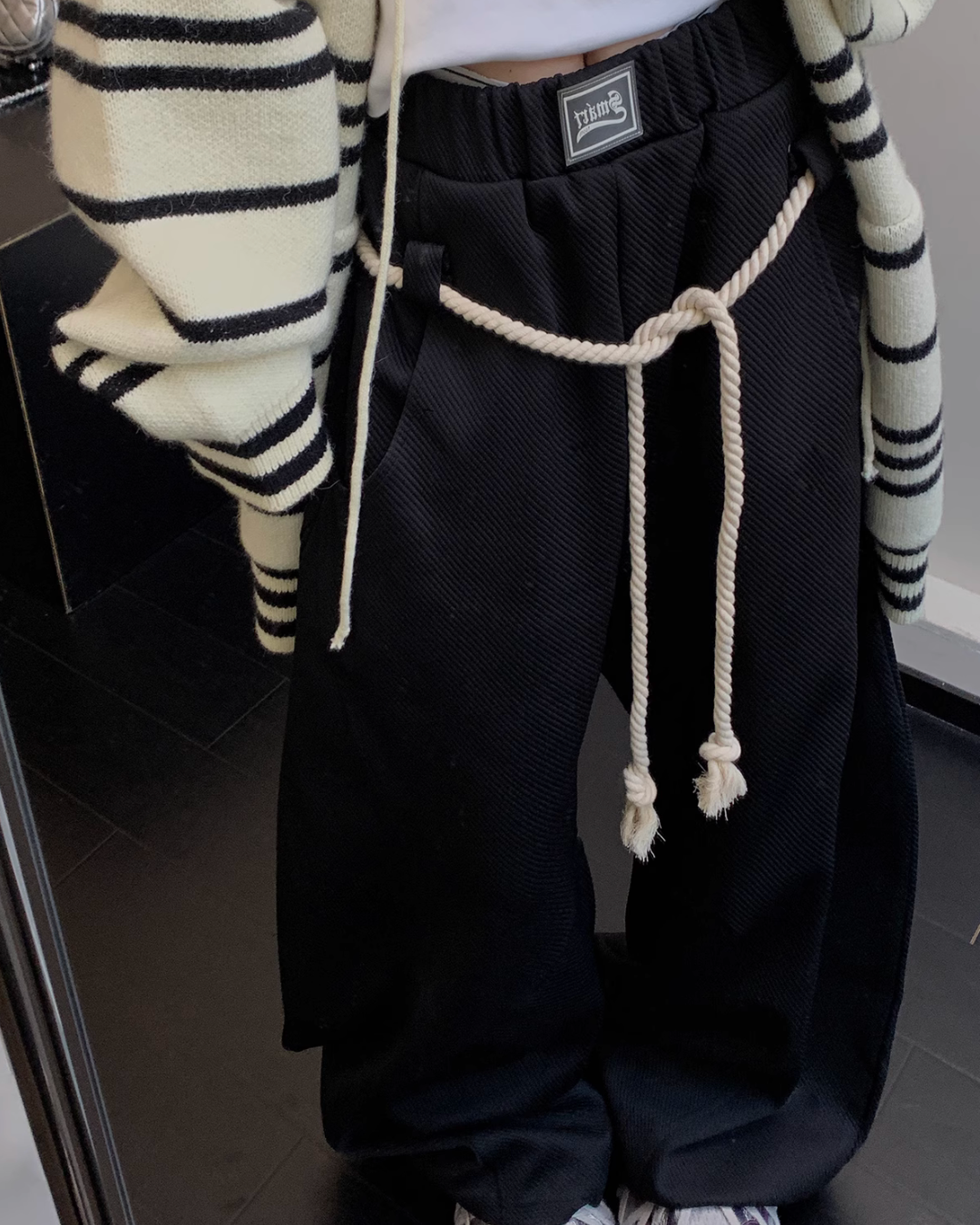 Rope Belt Sweatpants YLS0587