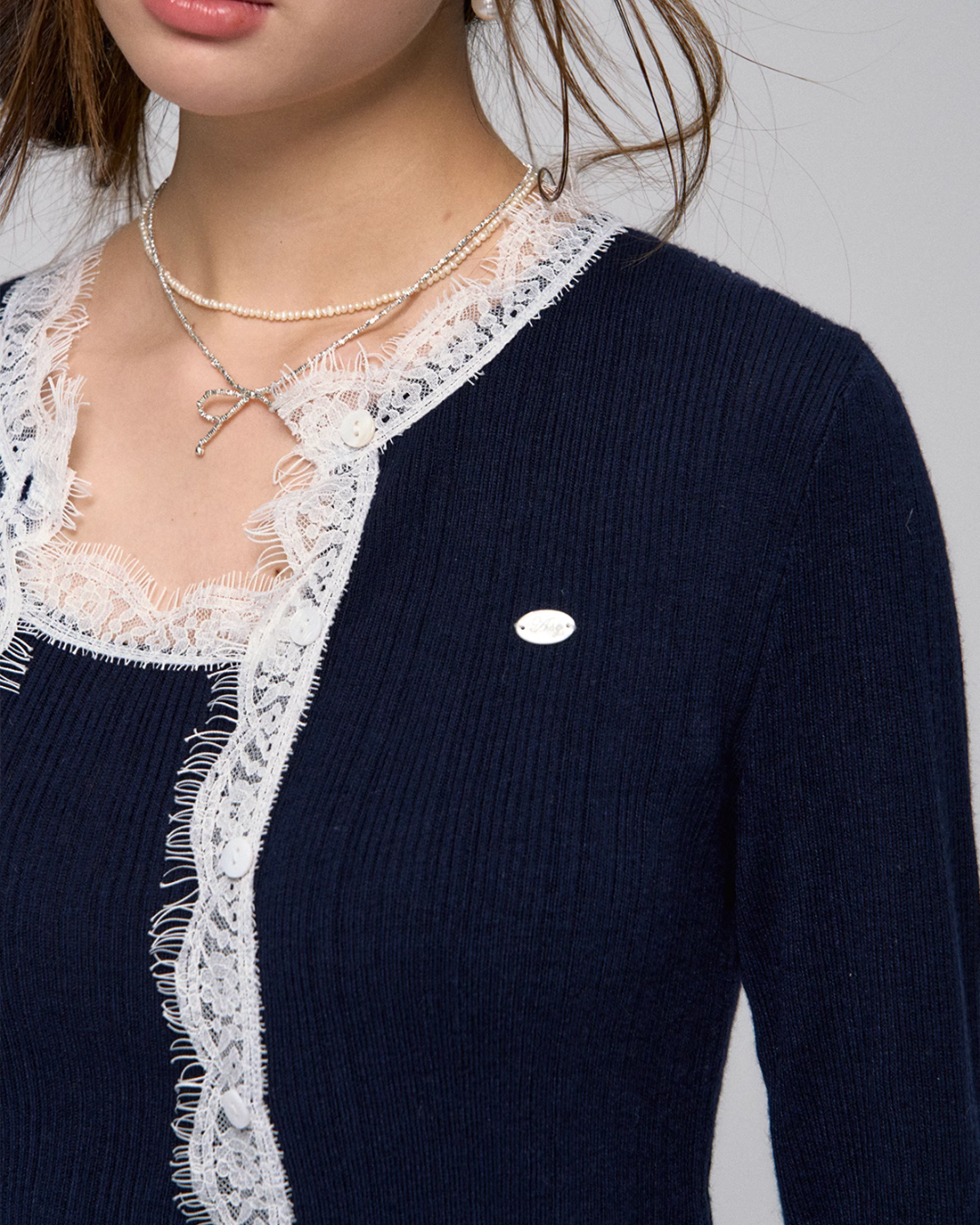 Lace Knit Cardigan / Lace Camisole ASG0031