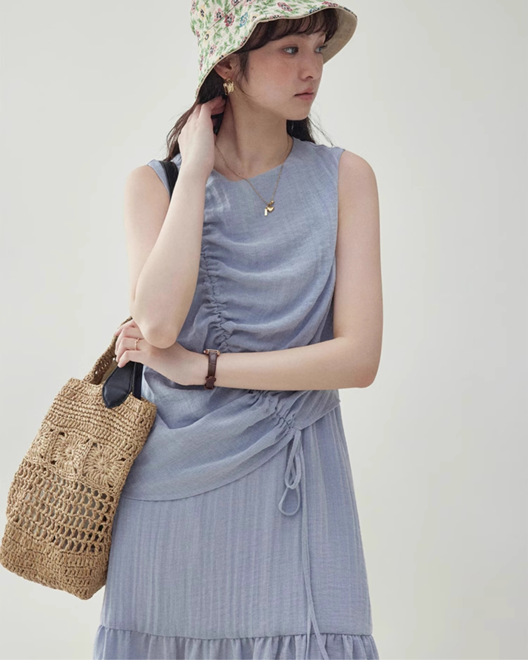 Wrap Tiered Dress AMU0016