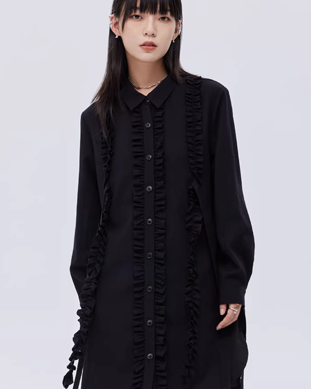 Small Frill Shirt Dress SHN0032