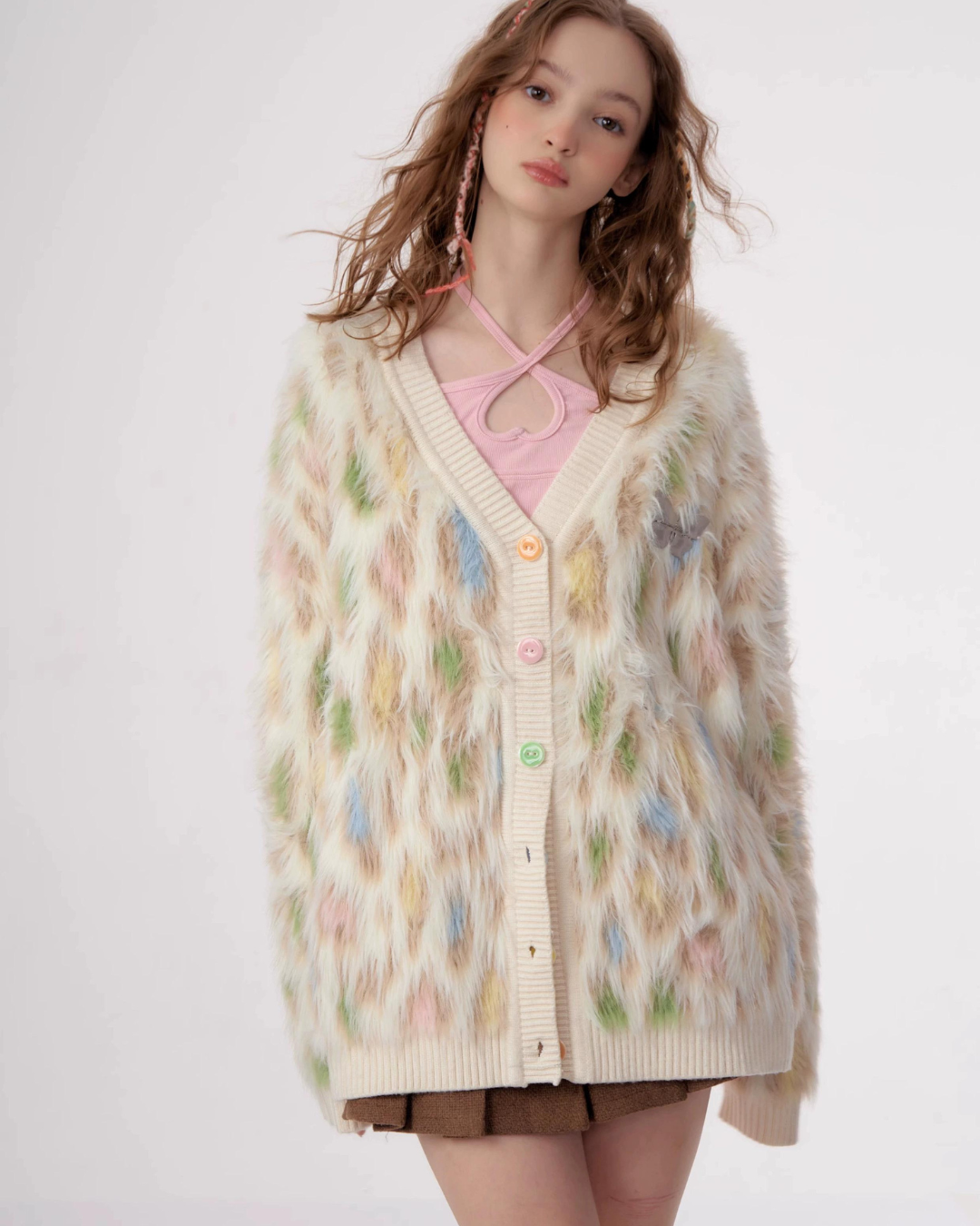 Animal Fluffy Cardigan ZZF0308
