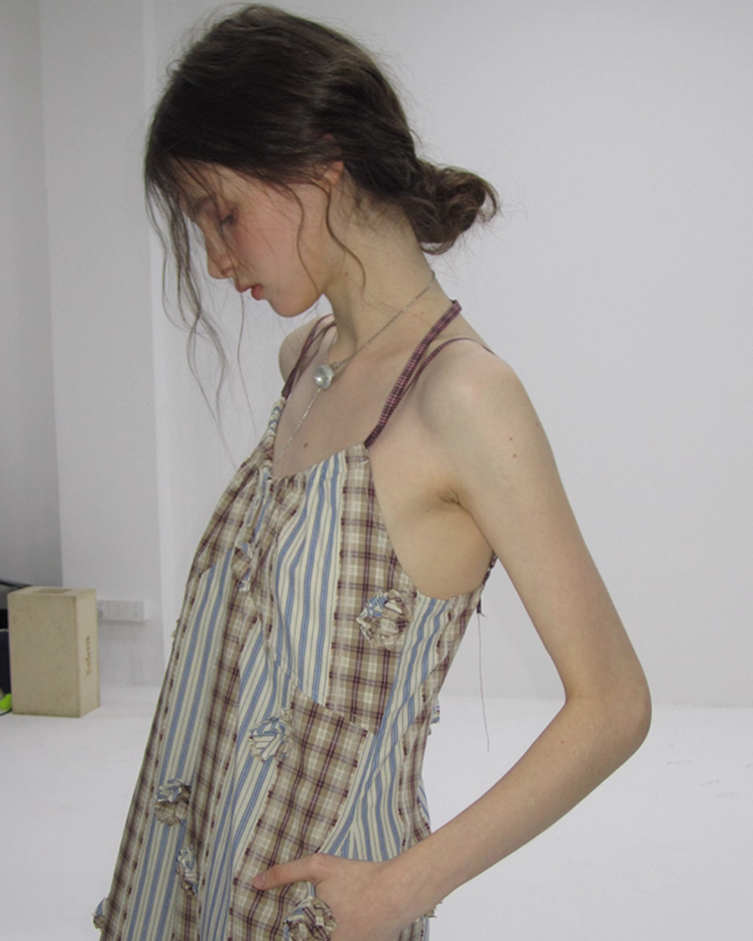 Patchwork Cami Long Dress USY0003