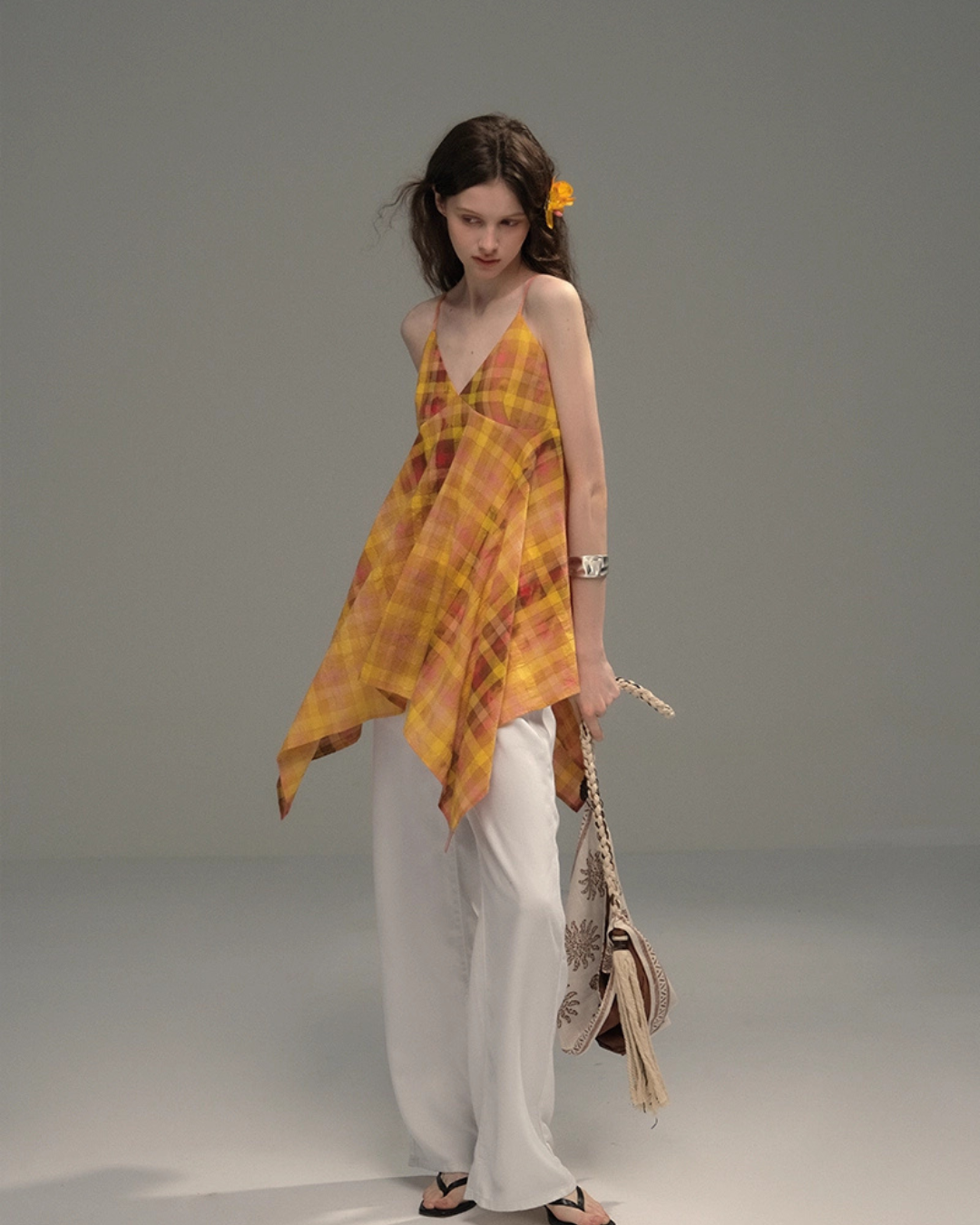 Paid Asymmetrical Cami Dress USY0006