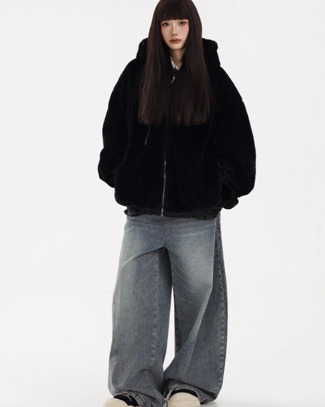 Reversible Leather Boa Jacket  FEC0003