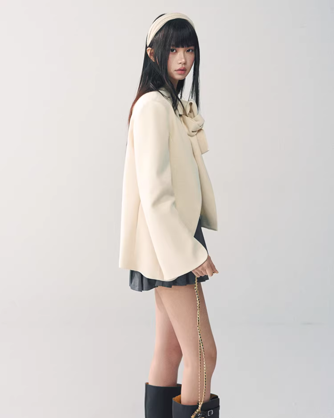 Wool Bow Blazer Jacket RCR0014