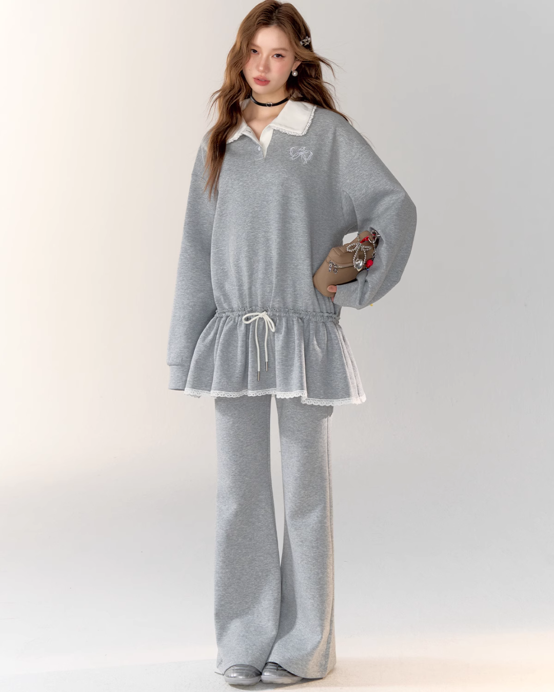 Polo Frill Dress / Flare Pants ASG0020