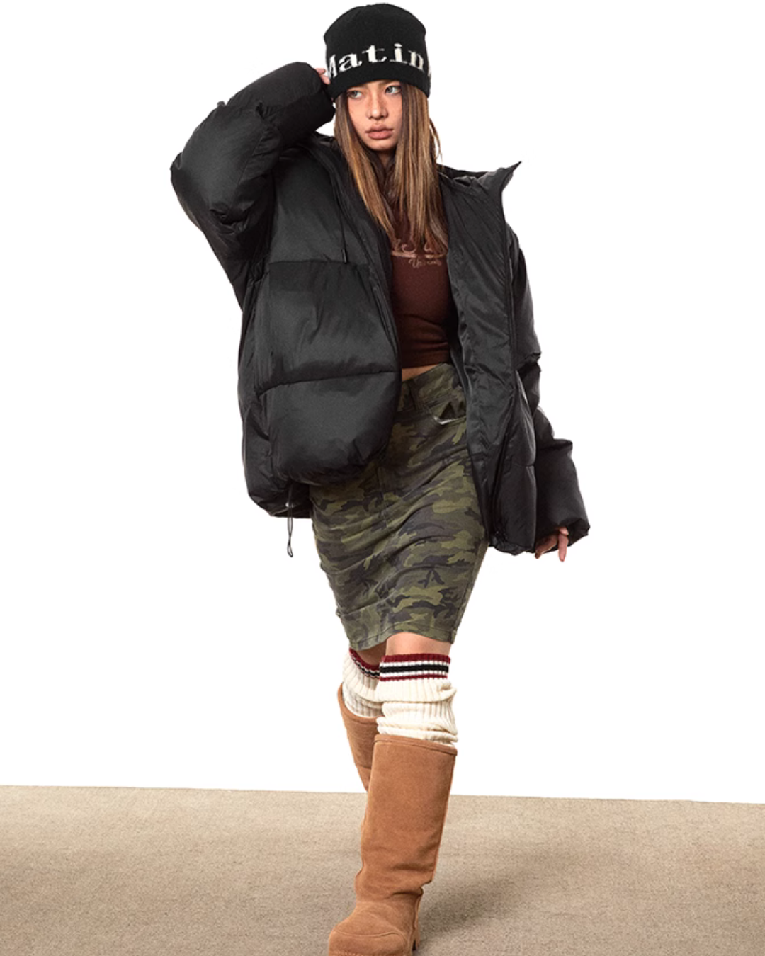 Hooded Padded Down Jacket BLB0017