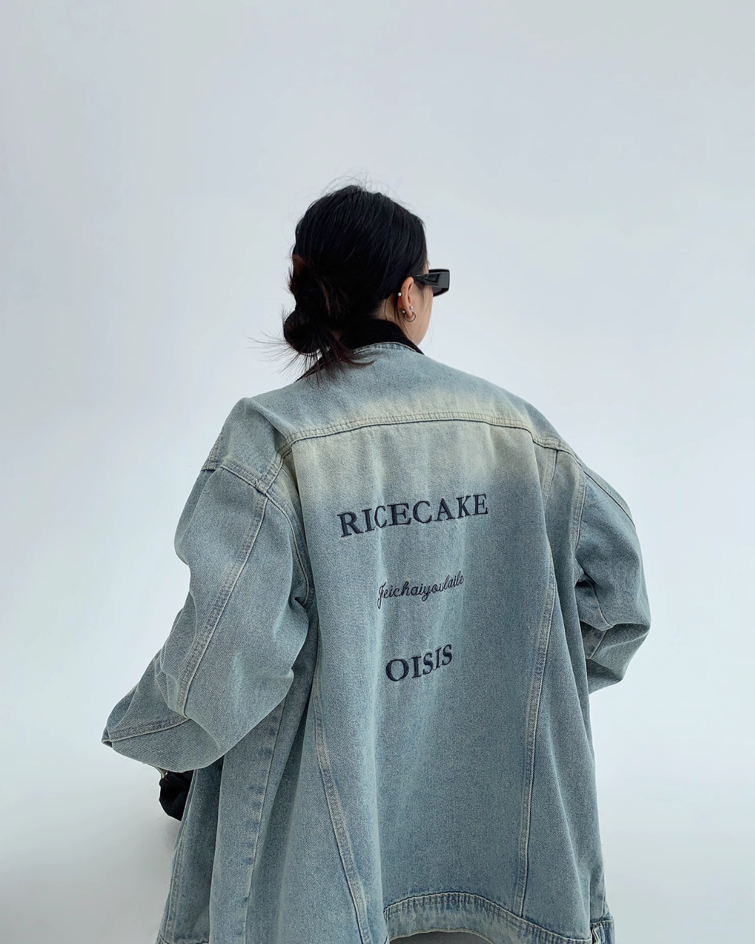 Back Logo Denim Jacket YLS0354