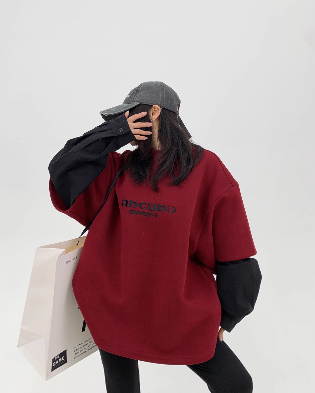 Logo High Neck Sweat Tops YLS0834