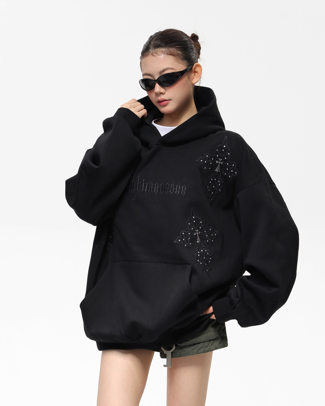 Embroidered Street Loose Hoodie ACS0308