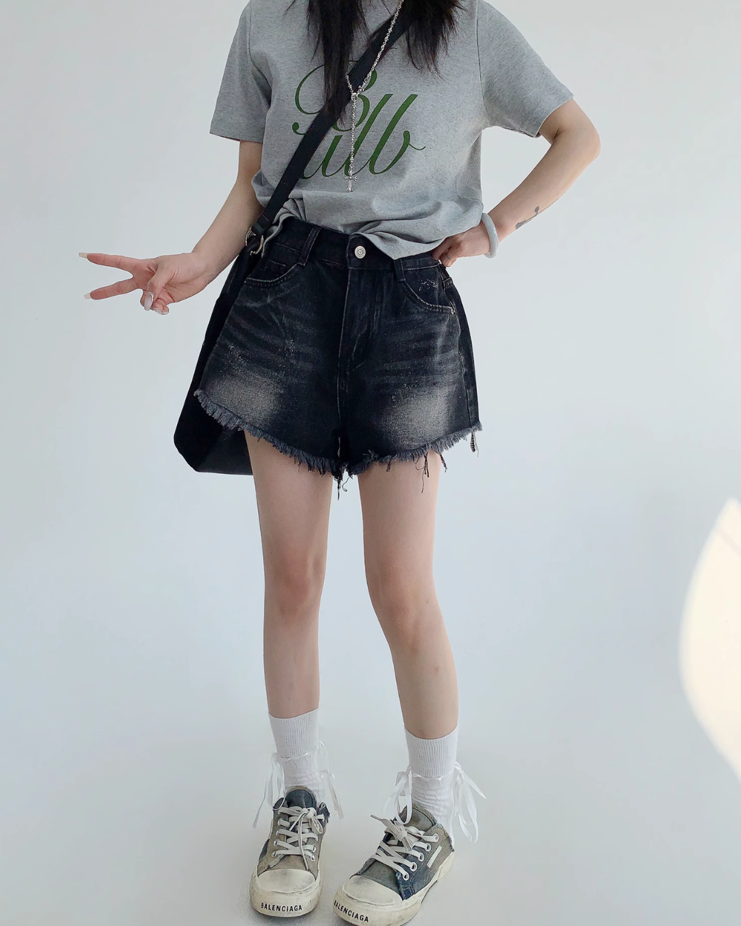 Vintage Denim Short Pants YLS0839