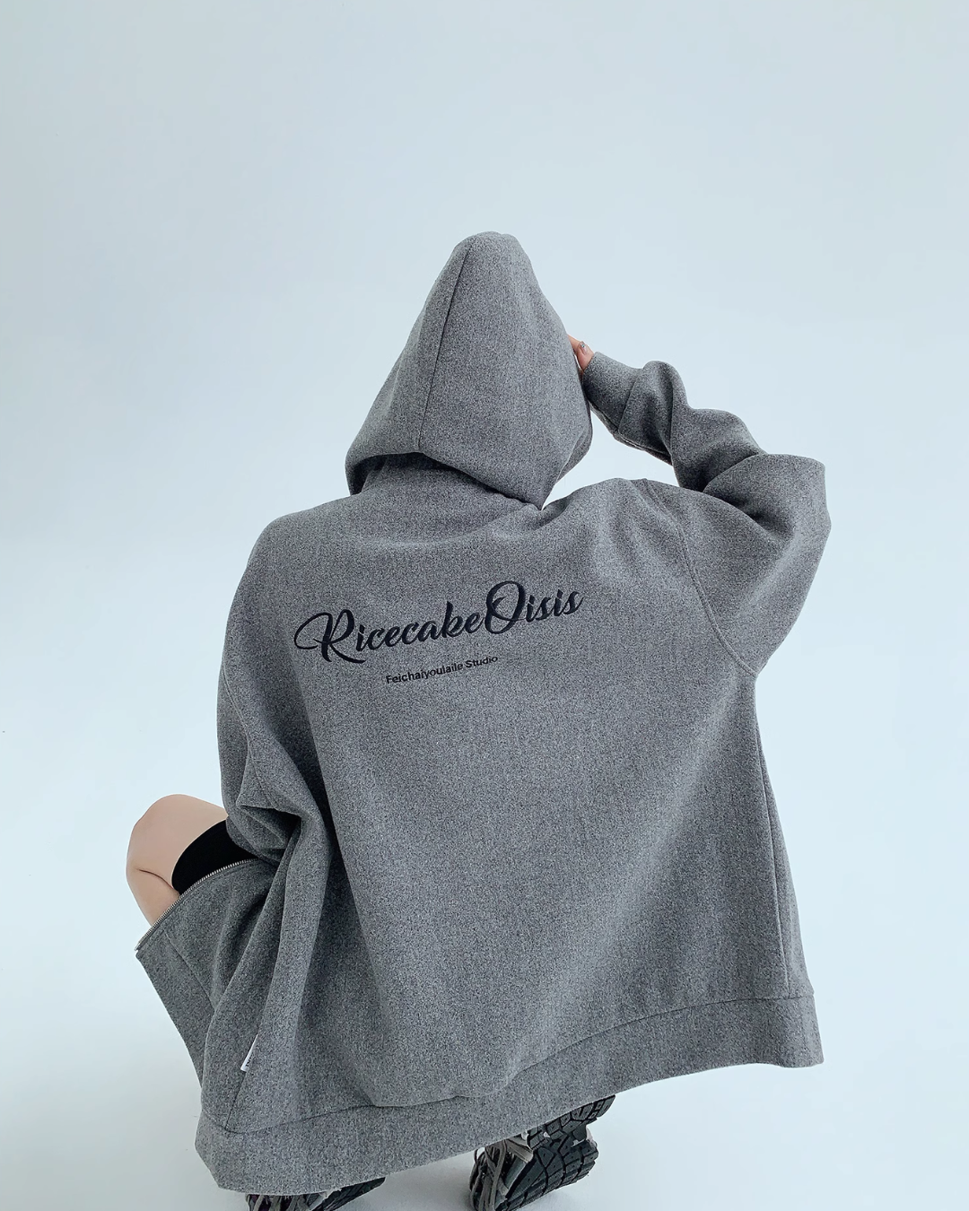 Double Zipper Logo Hoodie YLS0350