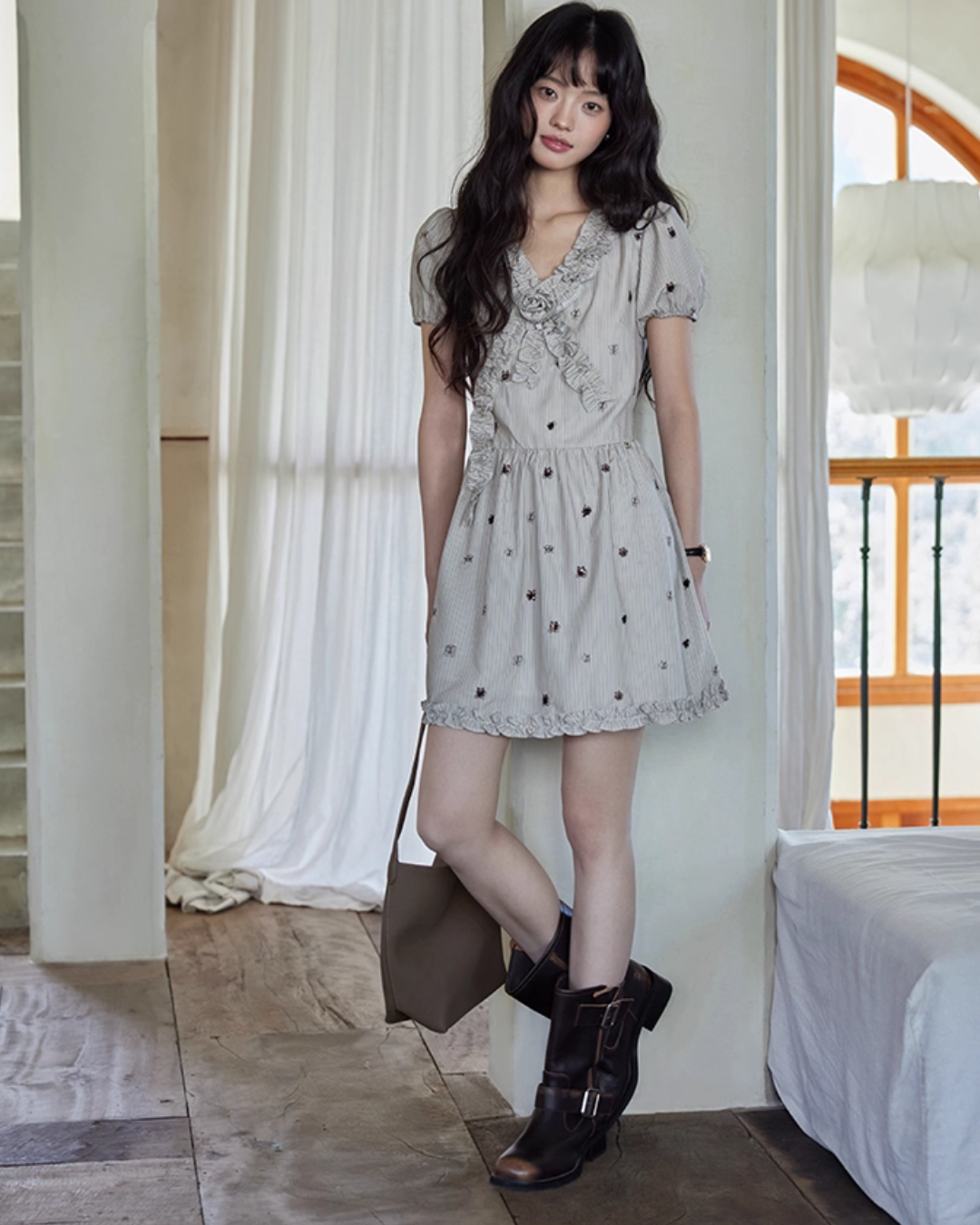 Rose Motif Girly Dress SMS0018