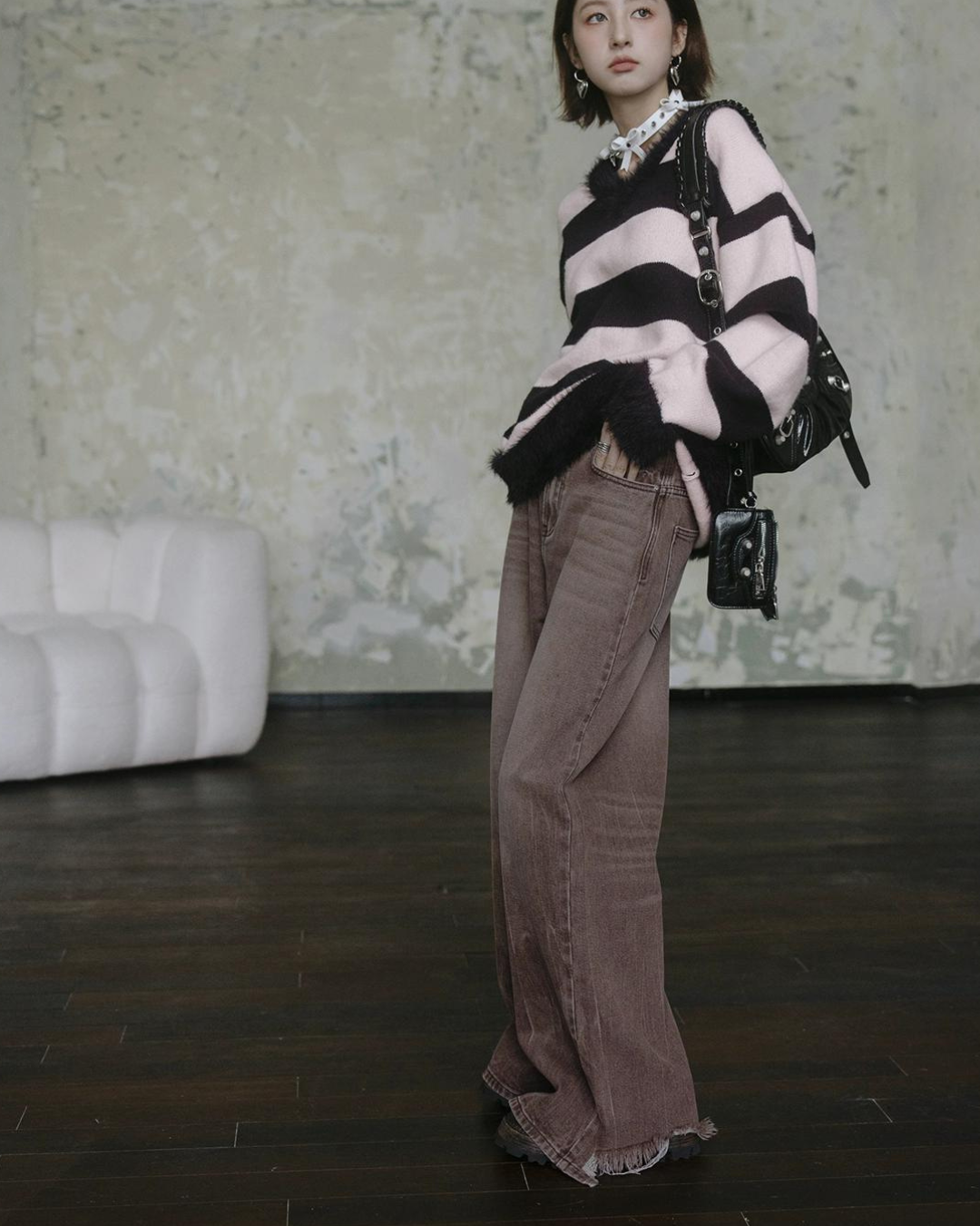 Vintage Wide Straight Pants pcl0007