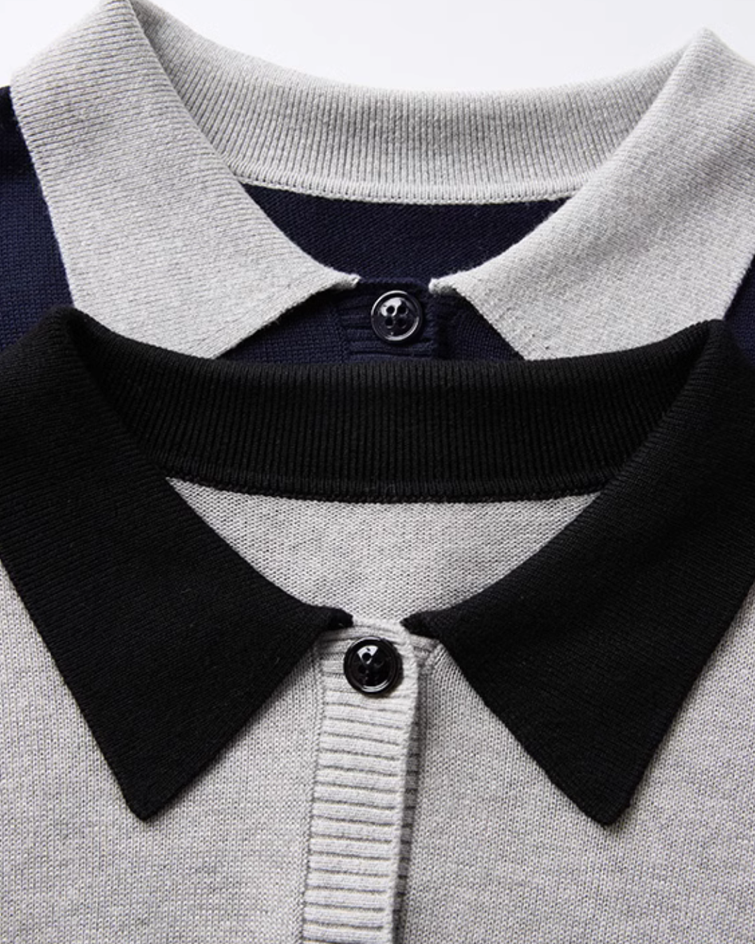 Bicolor Knit Cardigan KMV0011
