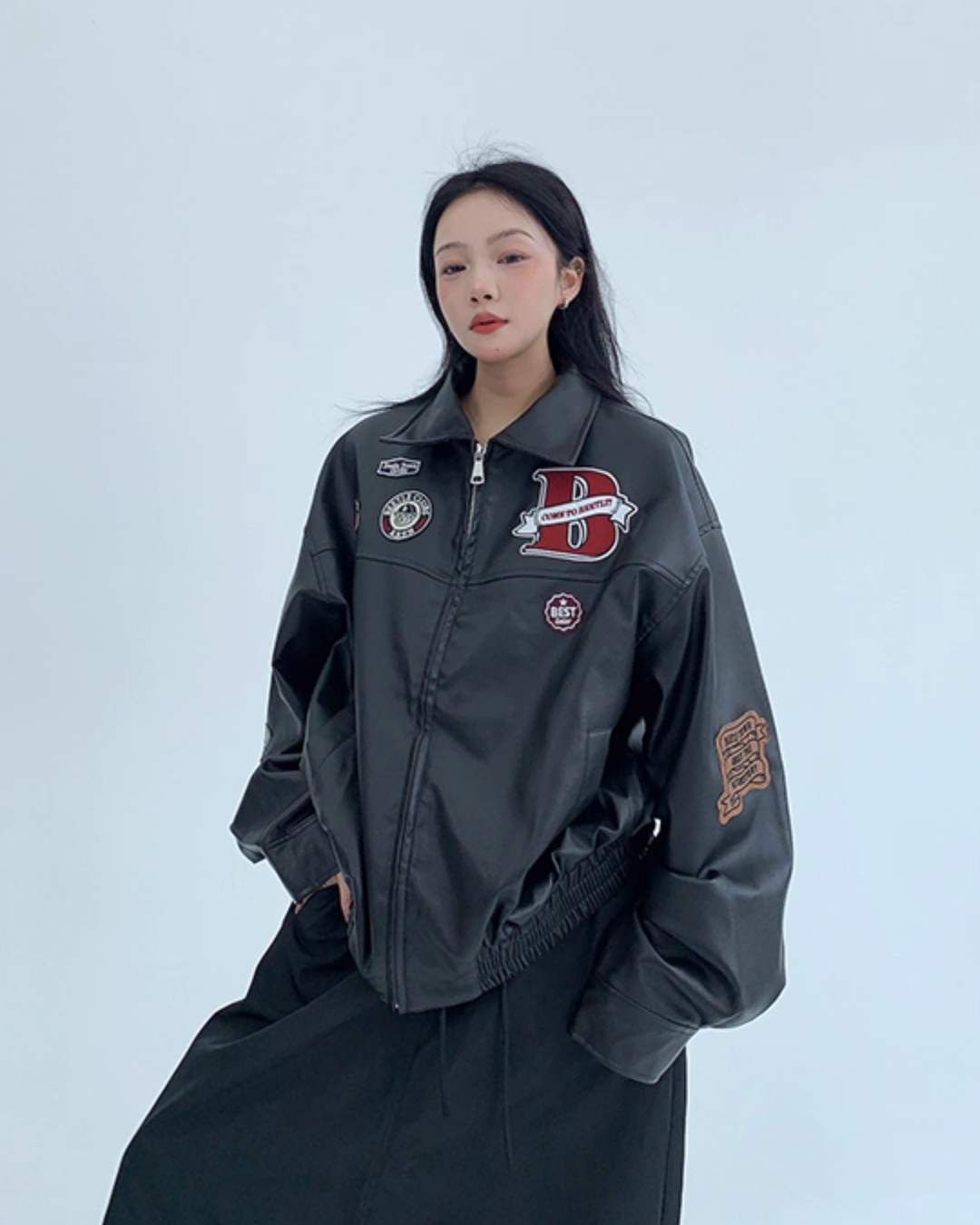 American Retro PU Leather Jacket YLS0895