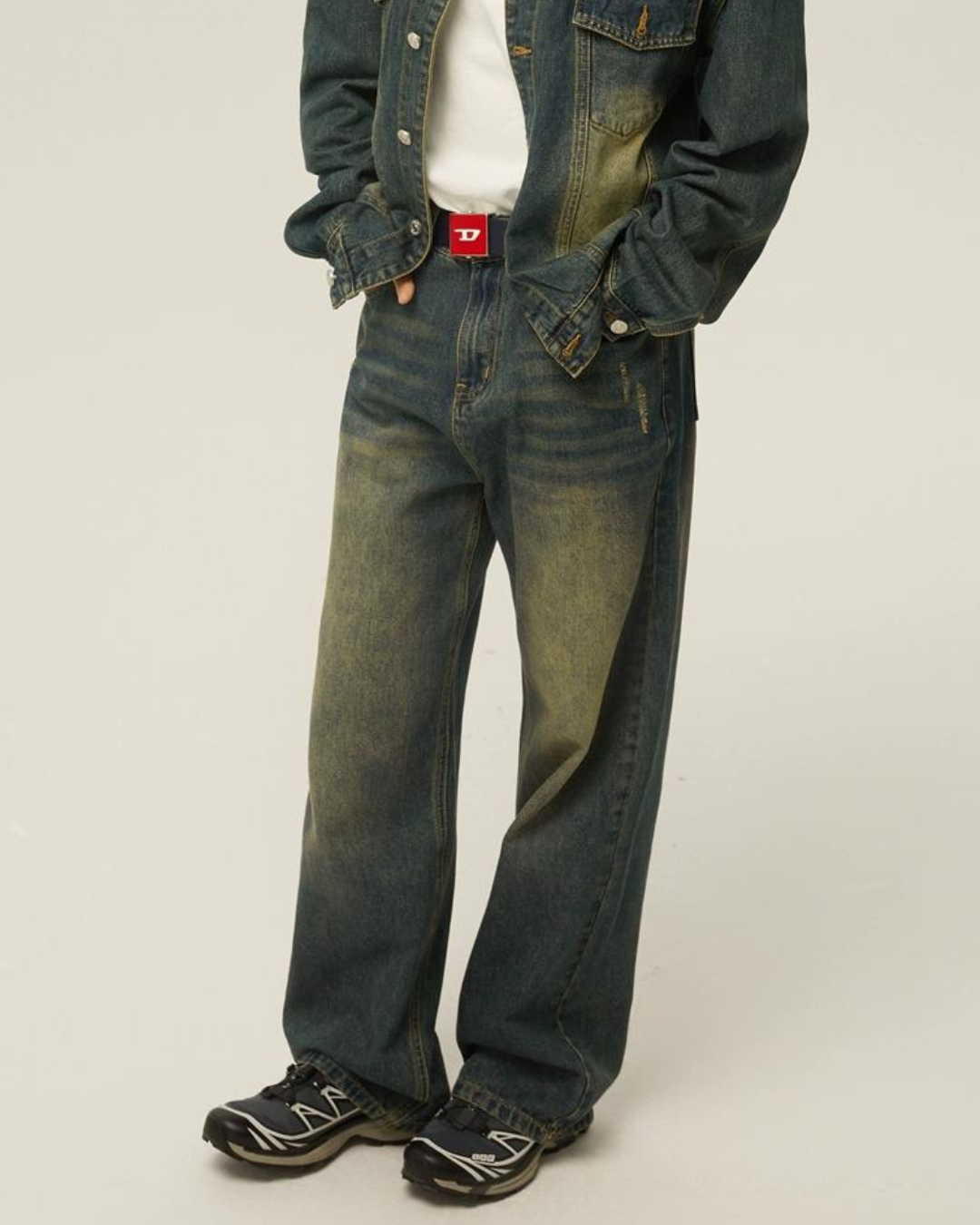 Vintage Denim Jacket & Denim Pants EZK0024