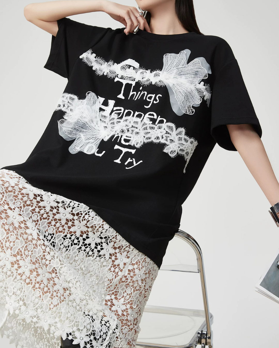Race Switch T-Shirt Dress FER0155