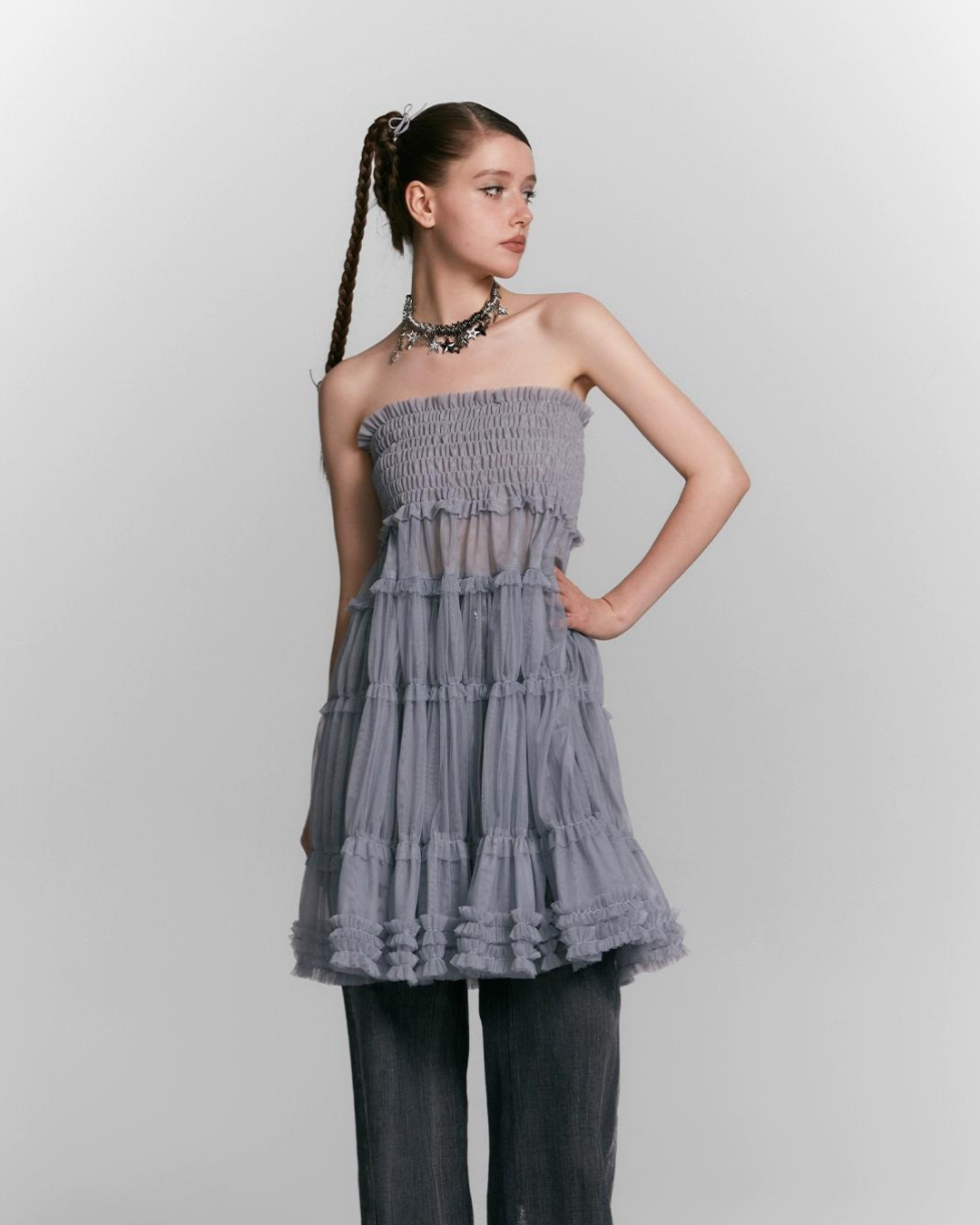 Volume Long Tulle Skirt SAP0005