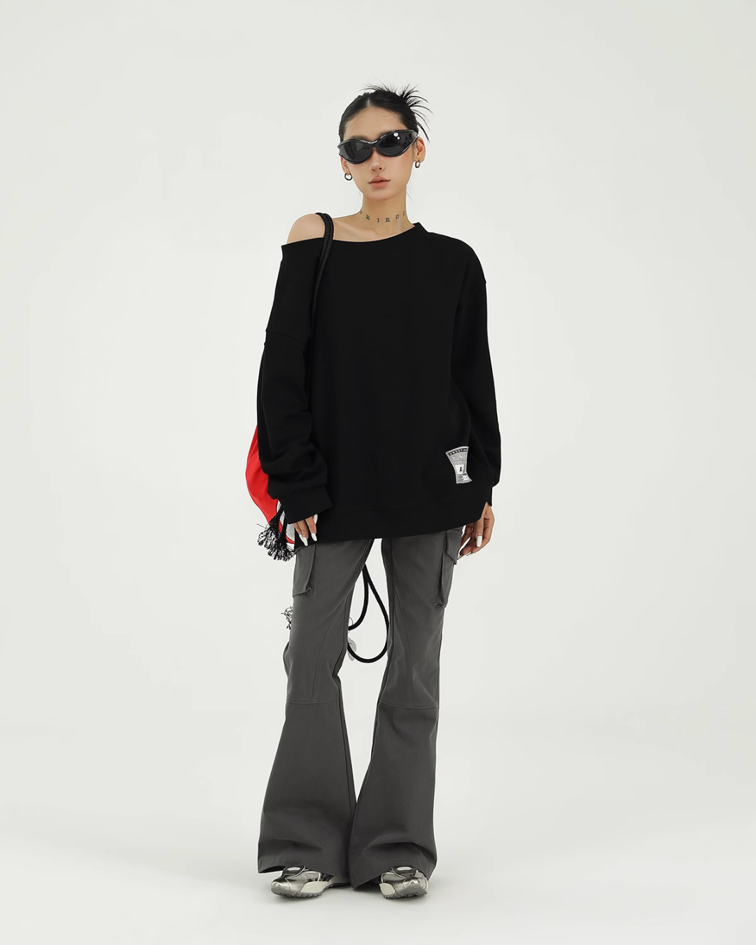 Multi Pocket Flared Cargo Pants ACS0147