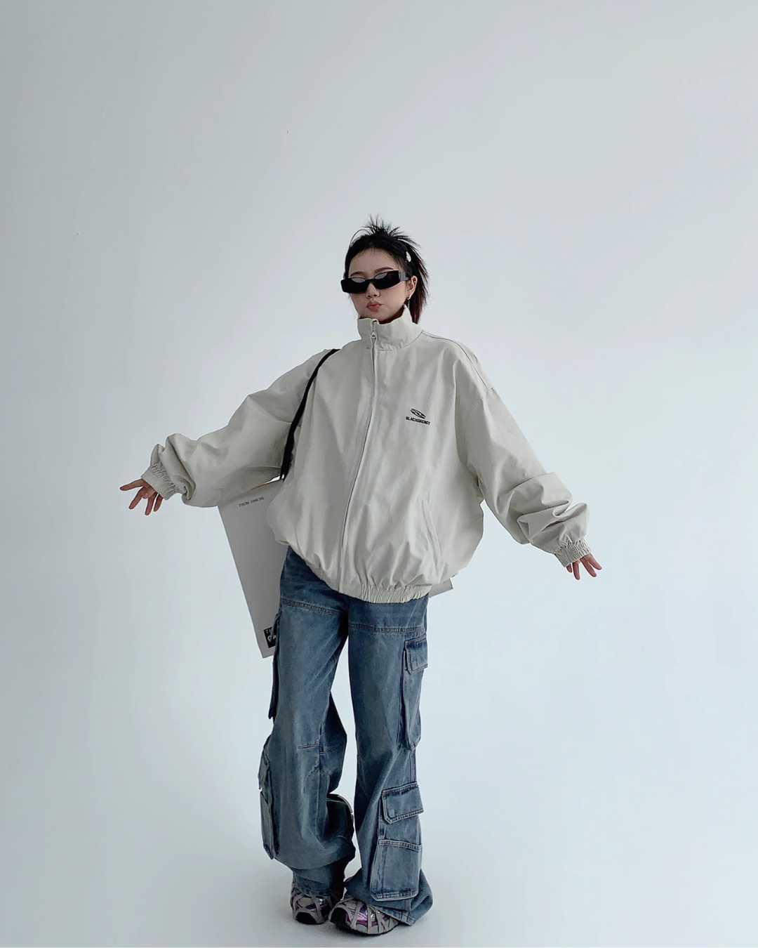 Stand Neck Nylon Jacket YLS0485